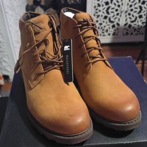 Sorel Men's Tan Leather Chukka Boots - Waterproof Lace-Up